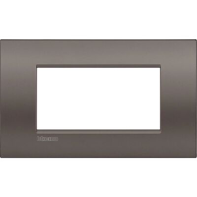 Bticino LNC4804CY Plaque Murale - 4 Modules - Livinglight Air - Publicité Bticino LNC4804CY Plaque Murale - 4 Modules - Livinglight Air - Publicité