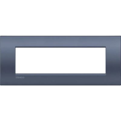 Bticino LNC4807BM Wall Plate - 7 Modules - Blue Moon - Switch Cover Bticino LNC4807BM Wall Plate - 7 Modules - Blue Moon - Switch Cover