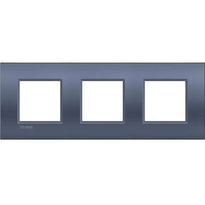 Bticino LNE4802M3BM Blauwe muurplaat/schakelaandoos Bticino LNE4802M3BM Blauwe muurplaat/schakelaandoos