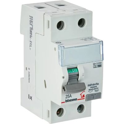 BTicino 2P Interruttore Differenziale Tipo F - 25A 0,03A BTicino 2P Interruttore Differenziale Tipo F - 25A 0,03A