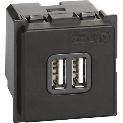 B-Ticino K4285C2 Podwójny Ładowarka USB - Gniazdko B-Ticino K4285C2 Podwójny Ładowarka USB - Gniazdko
