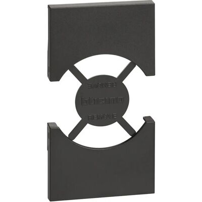 Bticino Abdeckung Living Now - 2 Module Schwarz - Elektrische Abdeckung Bticino Abdeckung Living Now - 2 Module Schwarz - Elektrische Abdeckung