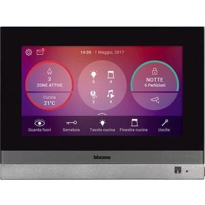 Bticino 3488 Smart Home Steuerung - Touchscreen, WLAN, Video-Gegensprechanlage Bticino 3488 Smart Home Steuerung - Touchscreen, WLAN, Video-Gegensprechanlage