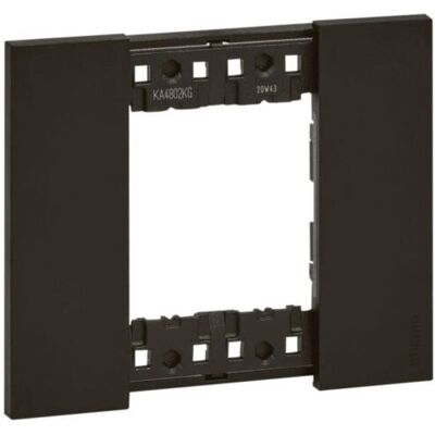 Bticino Schwarz 2-Module Wandplatte - Schalterabdeckung Bticino Schwarz 2-Module Wandplatte - Schalterabdeckung