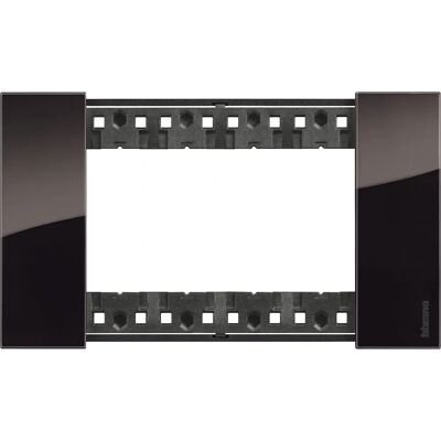Plaque murale Bticino KA4804DG Nuit - Couverture pour 4 modules - Publicité Plaque murale Bticino KA4804DG Nuit - Couverture pour 4 modules - Publicité