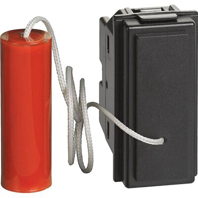 Bticino KG4033 Zugseil-Schalter - 1 Modul - Schwarz Bticino KG4033 Zugseil-Schalter - 1 Modul - Schwarz