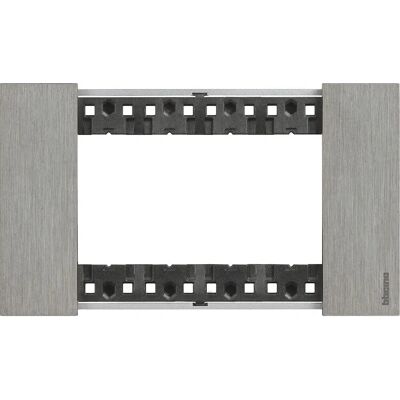 Legrand KA4804ZG Stahl 4-Modul Wandplatte - Living Now Schalterabdeckung Legrand KA4804ZG Stahl 4-Modul Wandplatte - Living Now Schalterabdeckung