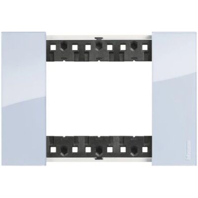 Legrand KA4803DA Plaque Murale Sky - 3 Modules - Design Moderne - Publicité Legrand KA4803DA Plaque Murale Sky - 3 Modules - Design Moderne - Publicité
