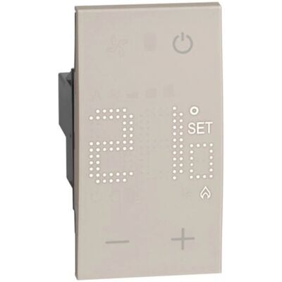 Thermostat Legrand - 2 Modules - Sable - Contrôle Ambiance - Publicité Thermostat Legrand - 2 Modules - Sable - Contrôle Ambiance - Publicité