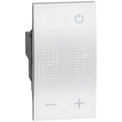Legrand BTKW4441 Thermostat - Numérique, Blanc, 2 Modules - Publicité Legrand BTKW4441 Thermostat - Numérique, Blanc, 2 Modules - Publicité
