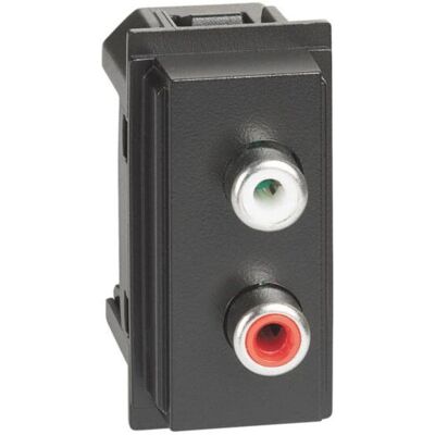 Module audio double RCA Legrand KG4269R - Prise - Publicité Module audio double RCA Legrand KG4269R - Prise - Publicité