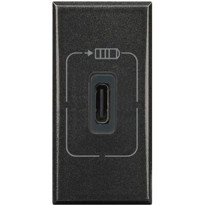 Legrand HS4286C1 Prise USB C - Anthracite Legrand HS4286C1 Prise USB C - Anthracite