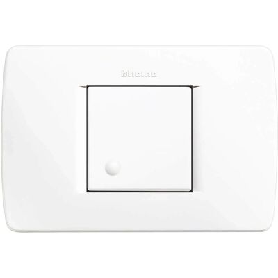 BTicino Luna Switch Kit - White, 2 Modules, Complete, Easy Install BTicino Luna Switch Kit - White, 2 Modules, Complete, Easy Install