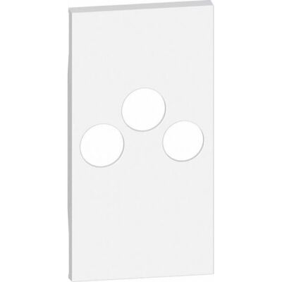 Bticino KW26M2 Plaque Murale - Finition Satinée, 2 Modules, Blanc - Publicité Bticino KW26M2 Plaque Murale - Finition Satinée, 2 Modules, Blanc - Publicité