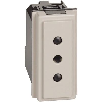 Bticino Living Now Stopcontact - 2P+T 10A 250V - Sabbia Bticino Living Now Stopcontact - 2P+T 10A 250V - Sabbia