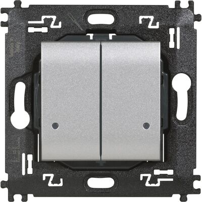 Bticino NT4003DCW Tech Doppelschalter - Lichtschalter Bticino NT4003DCW Tech Doppelschalter - Lichtschalter