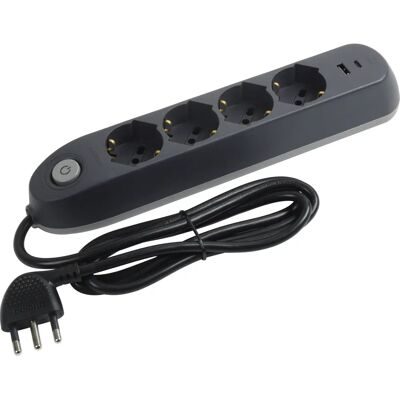 BTicino Verlengkabel 1,5m - Stekkerdoos met USB BTicino Verlengkabel 1,5m - Stekkerdoos met USB