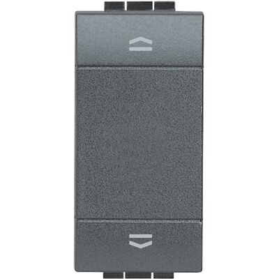 BTicino L4027N Interrupteur double poussoir - 16A, 250V, Anthracite - Interrupteur lumineux - Publicité BTicino L4027N Interrupteur double poussoir - 16A, 250V, Anthracite - Interrupteur lumineux - Publicité