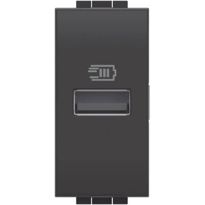 BTicino stopcontact met USB - 15W Type A - Zwart - Power Outlet with USB BTicino stopcontact met USB - 15W Type A - Zwart - Power Outlet with USB