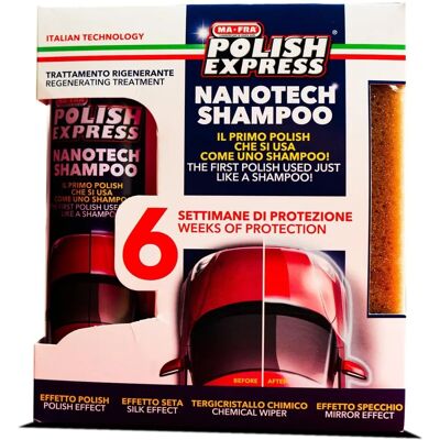 Zestaw Polish Express MA-FRA - Polerka samochodowa z nanotechnologią, 250ml Zestaw Polish Express MA-FRA - Polerka samochodowa z nanotechnologią, 250ml