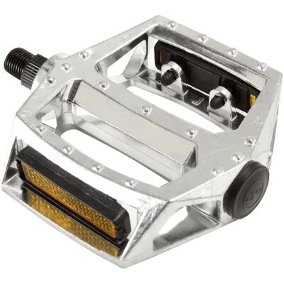 Pédale BMX MVTEK - Aluminium Argent - 1/2 Roulements à Billes - Catadioptres - Freestyle - Publicité Pédale BMX MVTEK - Aluminium Argent - 1/2 Roulements à Billes - Catadioptres - Freestyle - Publicité