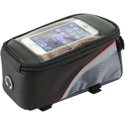 Mvtek - EASY WAY - 20x9x11 cm - Support téléphone intégré - Sacoche cadre vélo - Publicité Mvtek - EASY WAY - 20x9x11 cm - Support téléphone intégré - Sacoche cadre vélo - Publicité
