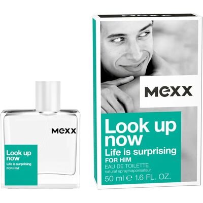 Mexx Look Up Now For Him Eau de Toilette - Fresh Green Scent - 50ml Mexx Look Up Now For Him Eau de Toilette - Fresh Green Scent - 50ml