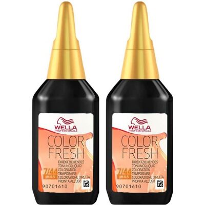 Wella Professionals 2 x Wella Color Fresh Hair Toner - Mörk Blond/Intensiv Röd - Hårtoner Wella Professionals 2 x Wella Color Fresh Hair Toner - Mörk Blond/Intensiv Röd - Hårtoner