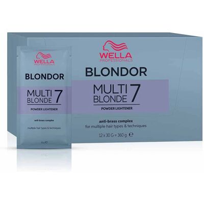 Wella Professionals Blondor Multi Blonde Powder Bleach - 30g Sachet Wella Professionals Blondor Multi Blonde Powder Bleach - 30g Sachet