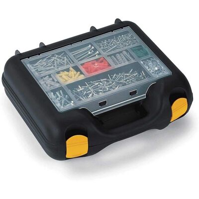 Terry Werkzeugkasten - 38,7 x 34 x 13 cm - Gelb/Schwarz - Toolbox Terry Werkzeugkasten - 38,7 x 34 x 13 cm - Gelb/Schwarz - Toolbox