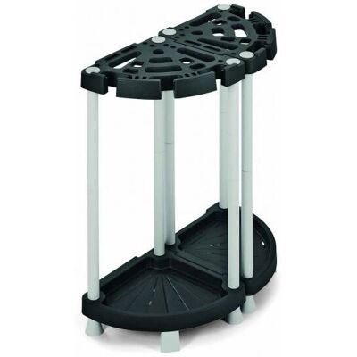 Support de rangement pour outils de jardin Progarden - Durable aluminium/PVC - Noir/gris - 73x37,5x77,5cm - Publicité Support de rangement pour outils de jardin Progarden - Durable aluminium/PVC - Noir/gris - 73x37,5x77,5cm - Publicité