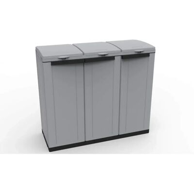 Bigbuy Ecoline Cubo de Basura para Reciclaje 3 Puertas Bigbuy Ecoline Cubo de Basura para Reciclaje 3 Puertas