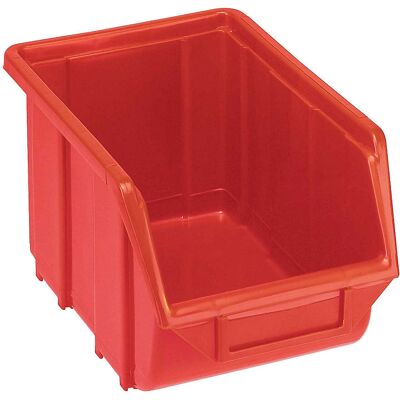 Scatola di stoccaggio Kaiserkraft - 250x160x129mm - Rosso - Resistente agli urti Scatola di stoccaggio Kaiserkraft - 250x160x129mm - Rosso - Resistente agli urti