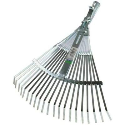AGEF Rastrello da giardino regolabile con 22 denti in acciaio zincato AGEF Rastrello da giardino regolabile con 22 denti in acciaio zincato