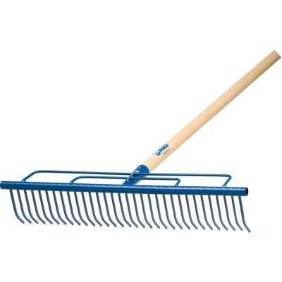 Rastrello da giardino Tecnomat 32 Denti 60 cm - Per tappeti erbosi e fieno Rastrello da giardino Tecnomat 32 Denti 60 cm - Per tappeti erbosi e fieno