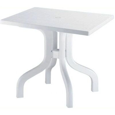 Table Carrée en Résine Blanche de Scab - Jardin & Contrat - Publicité Table Carrée en Résine Blanche de Scab - Jardin & Contrat - Publicité