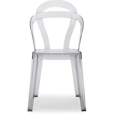 Chaise transparente TITI de Scab design - Empilable intérieur/extérieur Style néo moderne - Publicité Chaise transparente TITI de Scab design - Empilable intérieur/extérieur Style néo moderne - Publicité