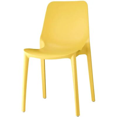 Sedia da Esterno Ginevra di Scab - Giallo - Impilabile, Durevole, Moderna Sedia da Esterno Ginevra di Scab - Giallo - Impilabile, Durevole, Moderna