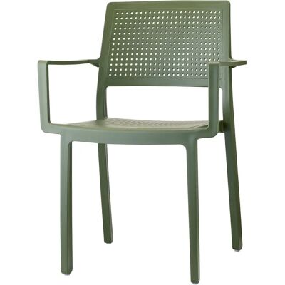 Chaise Extérieure Verte SCAB - Empilable pour Intérieur/Extérieur - Publicité Chaise Extérieure Verte SCAB - Empilable pour Intérieur/Extérieur - Publicité