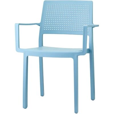Chaise extérieure Emi de Scab - Empilable, Intérieur/Extérieur - Bleu - Publicité Chaise extérieure Emi de Scab - Empilable, Intérieur/Extérieur - Bleu - Publicité