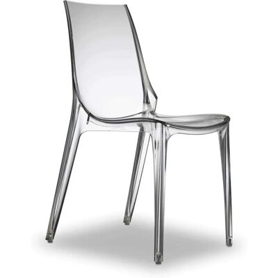 Chaise empilable transparente VANITY de Scab Design - Intérieur & Extérieur - Publicité Chaise empilable transparente VANITY de Scab Design - Intérieur & Extérieur - Publicité