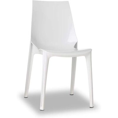 Chaise VANITY de Scab design - Empilable Intérieur/Extérieur - Fabriqué en Italie - Publicité Chaise VANITY de Scab design - Empilable Intérieur/Extérieur - Fabriqué en Italie - Publicité