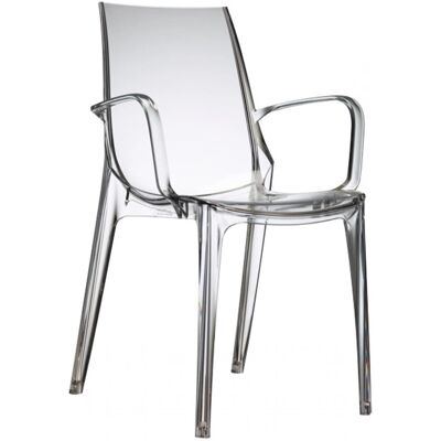 Chaise d'extérieur Vanity de Scab Design - Polycarbonate, Transparent, Gris - 88cm - Publicité Chaise d'extérieur Vanity de Scab Design - Polycarbonate, Transparent, Gris - 88cm - Publicité
