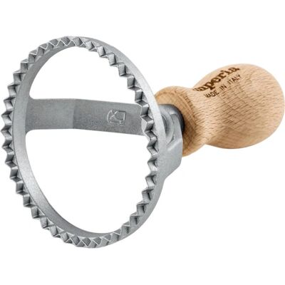 Imperia - 7804 - Durchmesser 80 mm - Aluminium und Holz - Pasta Maker Accessory Imperia - 7804 - Durchmesser 80 mm - Aluminium und Holz - Pasta Maker Accessory