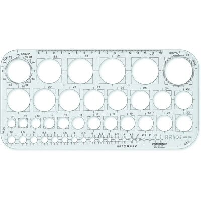 Staedtler Mars 576 01 F - Zeichenvorlage Staedtler Mars 576 01 F - Zeichenvorlage