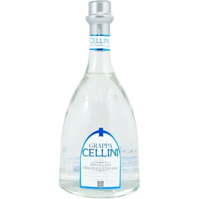 Cellini Grappa Cru Bianca - Italie - 38% Alc., 0,7L - Publicité Cellini Grappa Cru Bianca - Italie - 38% Alc., 0,7L - Publicité