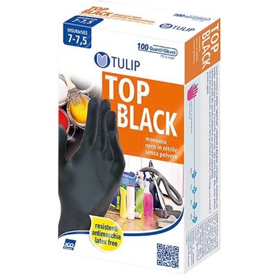 Tulip - Nitrile - Top Black - M - Guanti Tulip - Nitrile - Top Black - M - Guanti