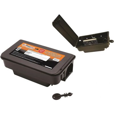 Bricoman - Tecnomat - 13x9x4 cm - 2,5 cm - Stazione esche Bricoman - Tecnomat - 13x9x4 cm - 2,5 cm - Stazione esche