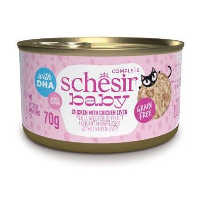 Schesir Kattungefôr med Kylling og Lever - 70g Schesir Kattungefôr med Kylling og Lever - 70g