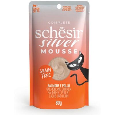Schesir Laks og Kylling Senior Kattemat - 80g Schesir Laks og Kylling Senior Kattemat - 80g